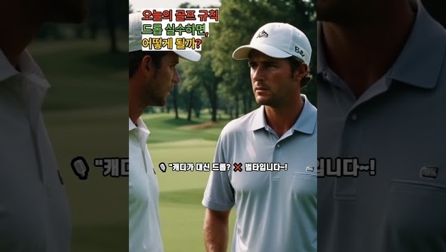 [골프 룰 15-1] 드롭 실수하면, 어떻게 될까? (유튜브)