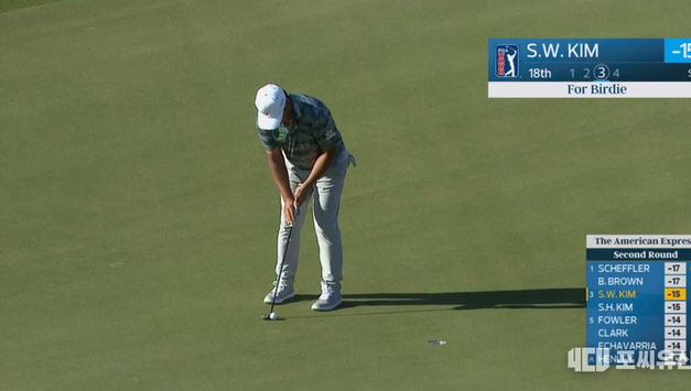 [PGA] ‘컴퓨터 아이언’ 김시우, 아메리칸 익스프레스 단독 3위… 셰플러와 한 타 차 진검승부