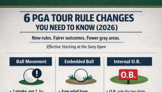 [골프 룰 31] 2026 PGA 투어 ‘규정 혁명’… “억울한 벌타는 줄이고, 공정성은 높였다”