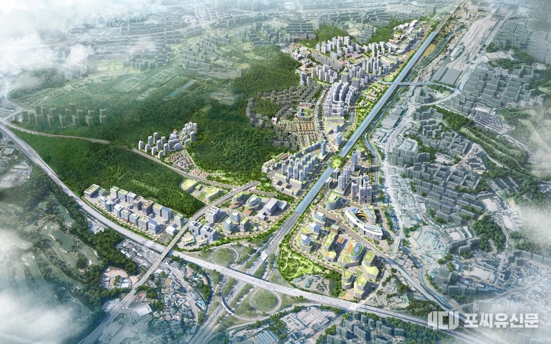경기 용인 플랫폼시티 조감도, 자료제공: 경기도