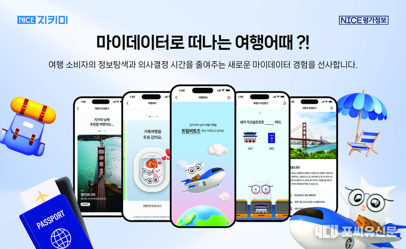 NICE평가정보가 여행 및 숙박 관련 데이터를 활용한 전 분야 마이데이터 선도서비스 ‘마이데이터로 떠나는 여행어때’를 정식 오픈했다. 자료제공: 나이스평가정보