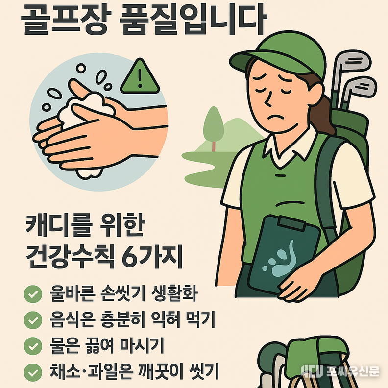 Copilot으로 만든 캐디를 위한 건강수칙 6가지