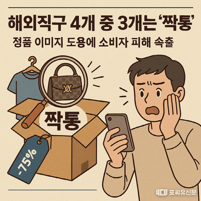 해외직구 4개 중 3개는 '짝퉁'에 관한 이미지를 생성형 AI로 제작했다.