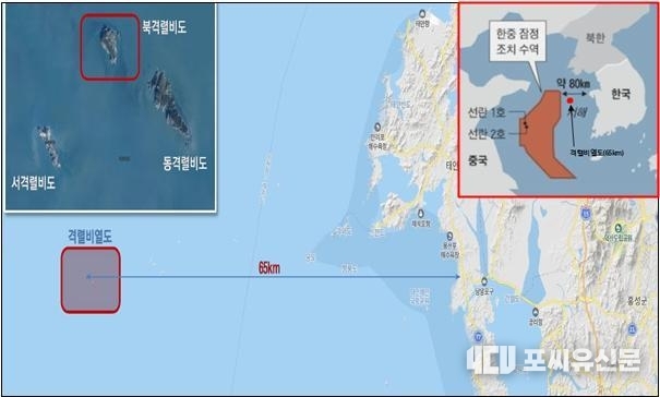 격렬비열도 사업 위치도, 자료제공: 충청남도