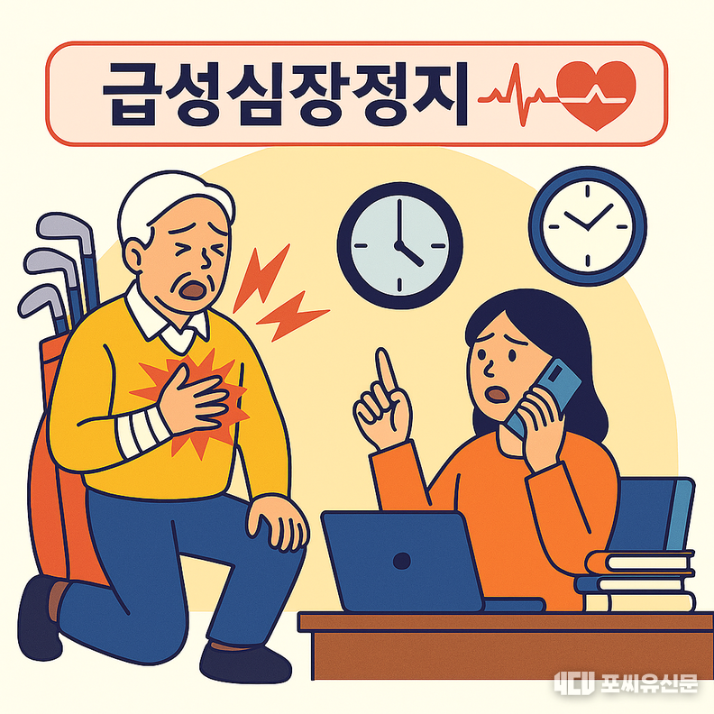 직장내 급성심장정지 상항을 생성형 AI로 시각화했다.